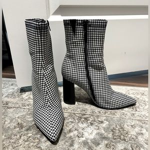 Jeffrey Campbell Siren Houndstooth boots